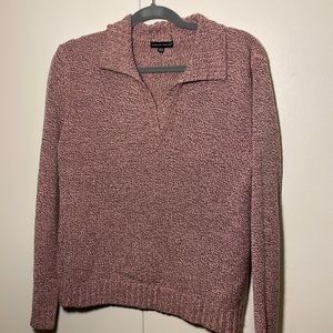Long sleeve collard sweater
